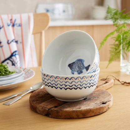 Catch of the Day Porcelain Bowl