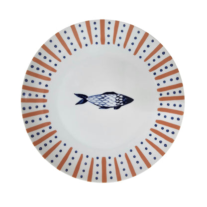 Catch of the Day Porcelain Dinner Plate