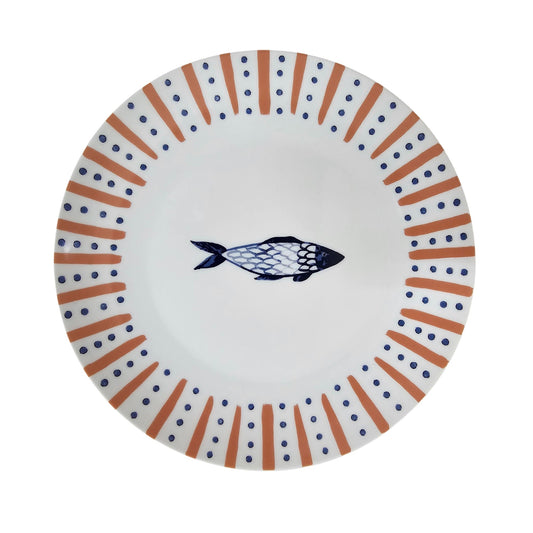 Catch of the Day Porcelain Dinner Plate
