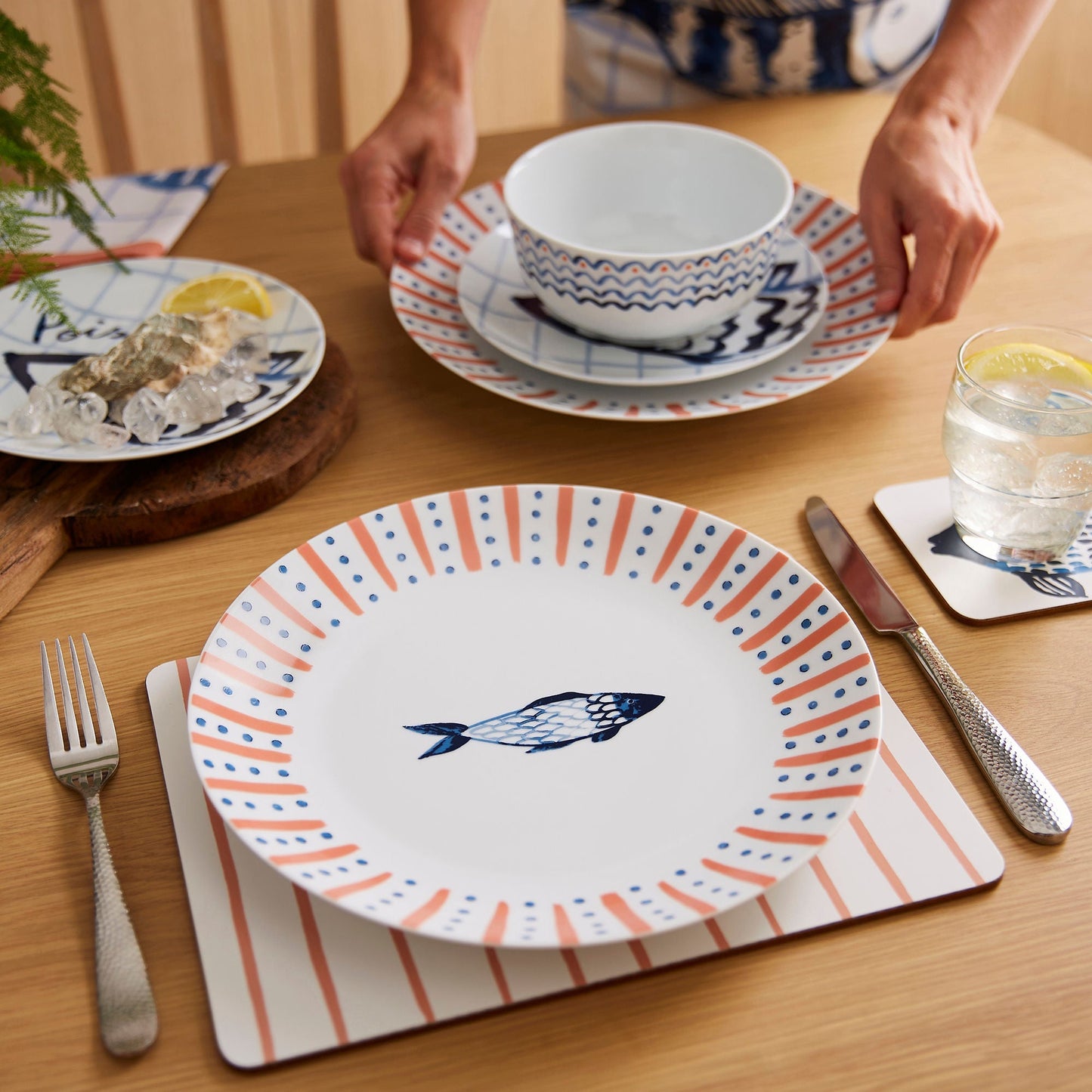 Catch of the Day Porcelain Dinner Plate