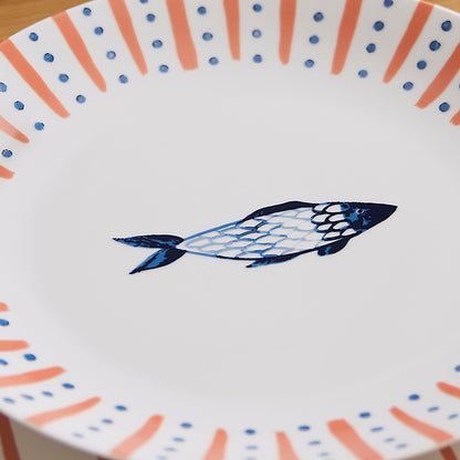 Catch of the Day Porcelain Dinner Plate