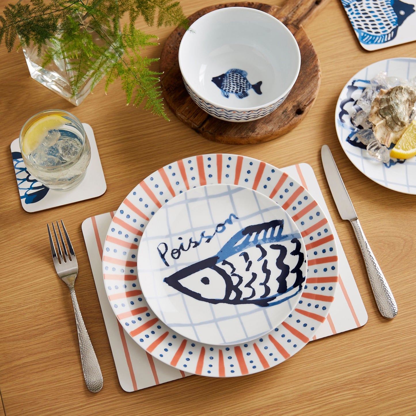 Catch of the Day Porcelain Dinner Plate