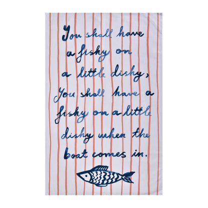 Catch of the Day Cotton Tea Towel