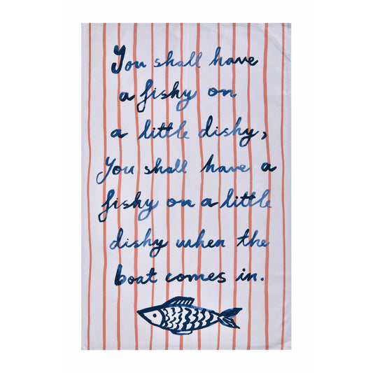 Catch of the Day Cotton Tea Towel