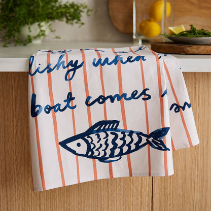 Catch of the Day Cotton Tea Towel