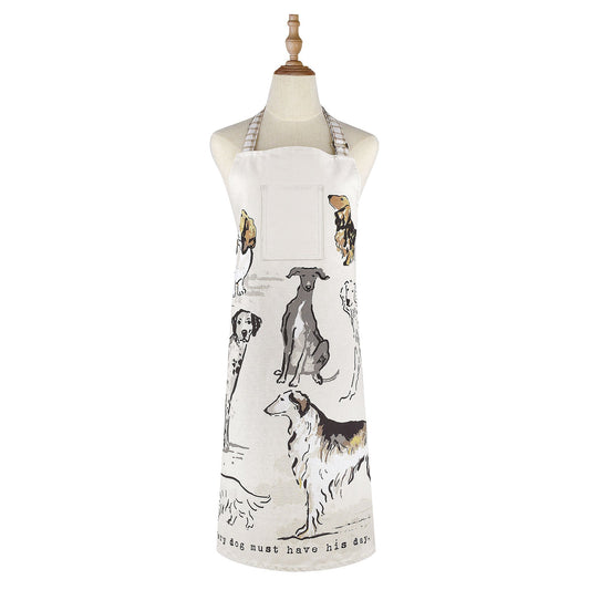 Country Dogs Cotton Apron