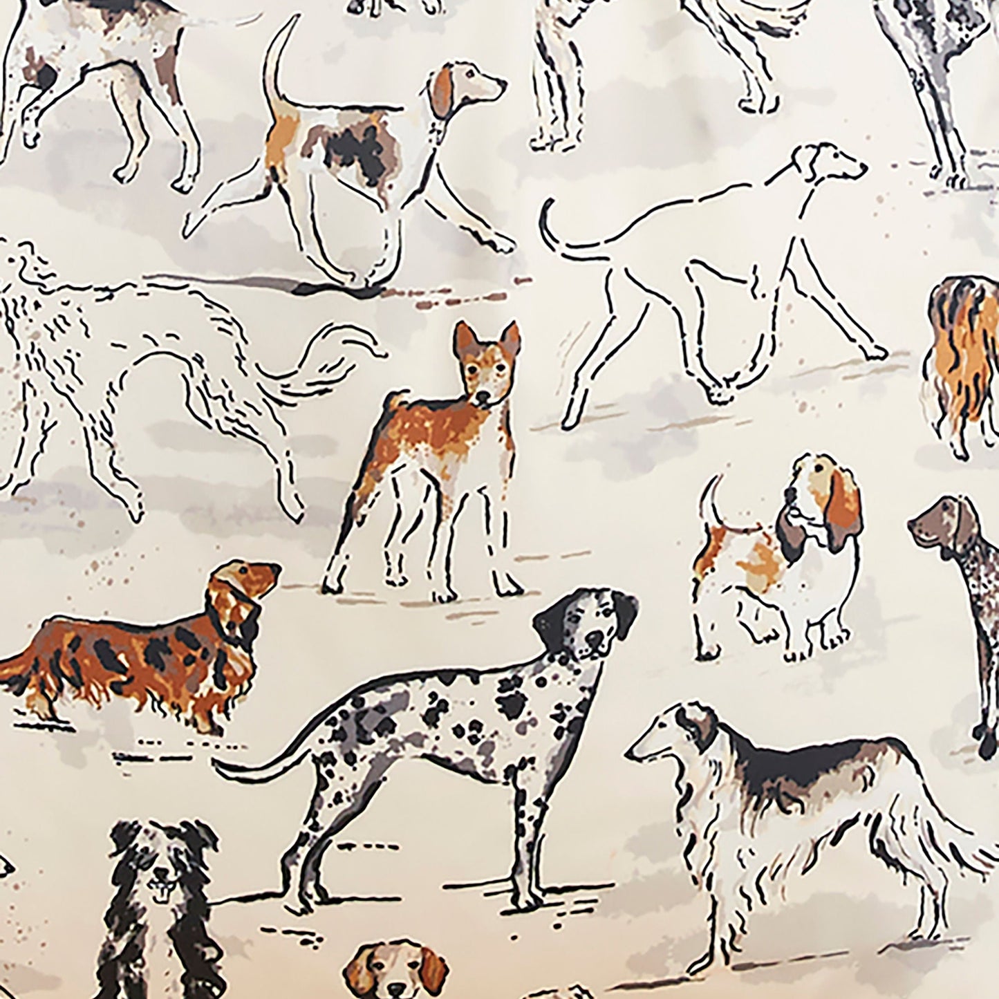 Country Dogs Foldable Tote Bag Medium