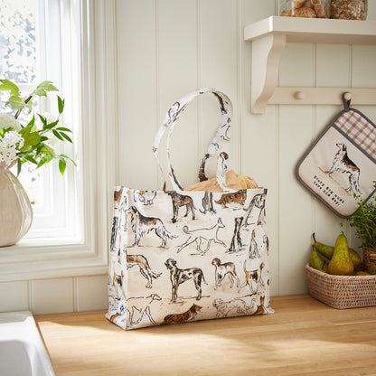 Country Dogs Foldable Tote Bag Medium
