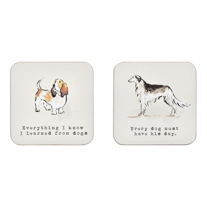 Country Dogs Coasters 4 Pack
