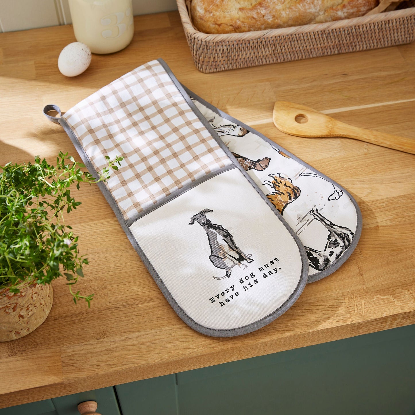 Country Dogs Double Oven Glove