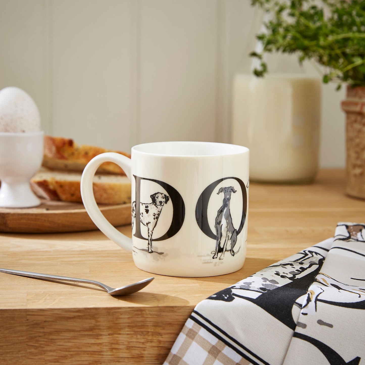 Country Dogs Bone China Mug