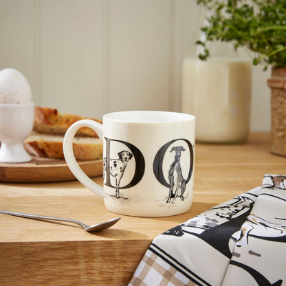 Country Dogs Bone China Mug