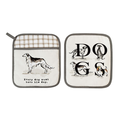 Country Dogs Pot Mitt