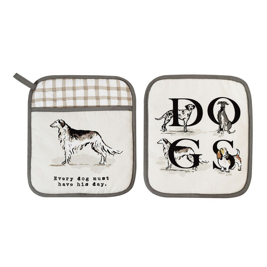 Country Dogs Pot Mitt
