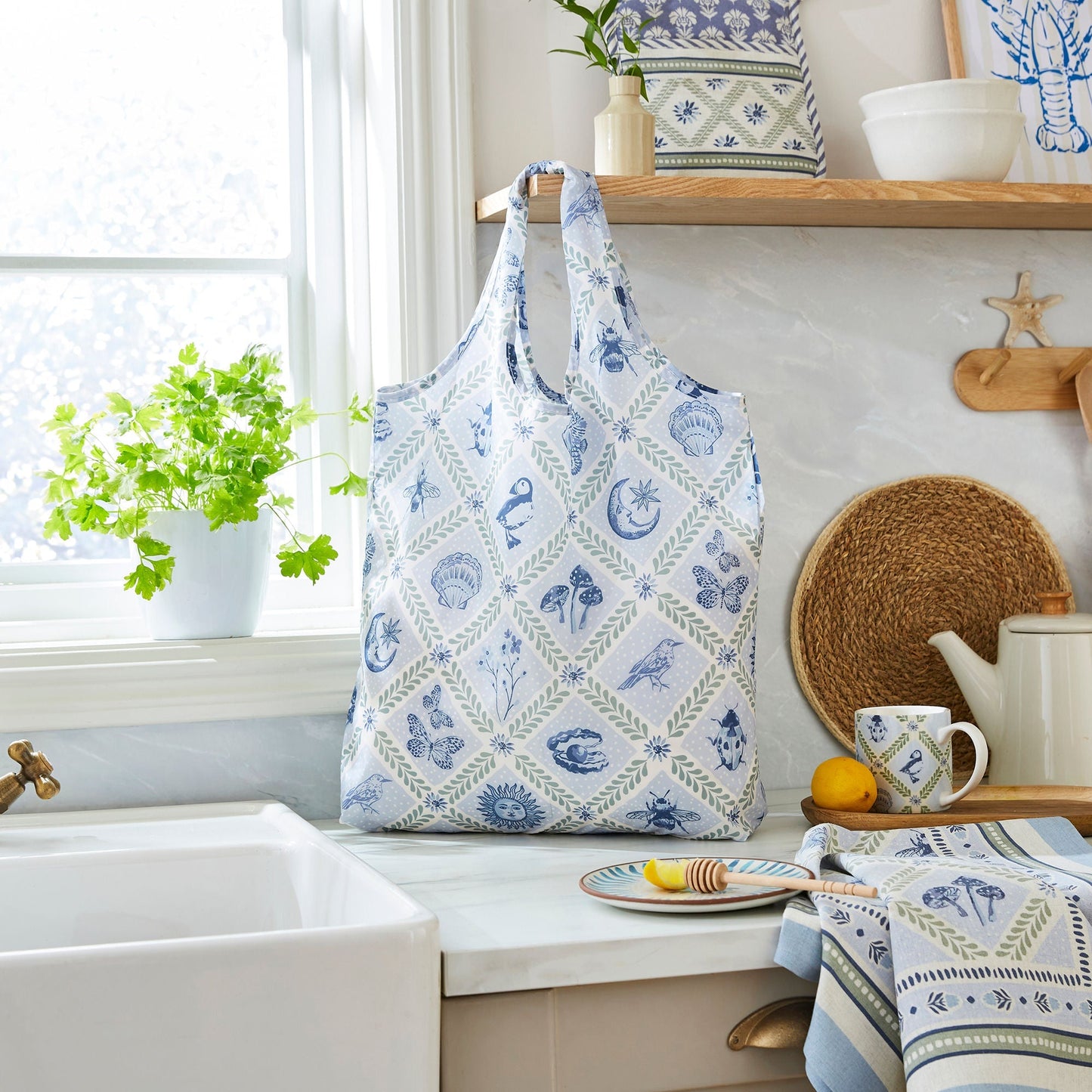 Coastal Treasures Canvas Shoulder Bag