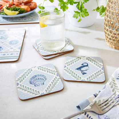Coastal Treasures Coasters 4 Pack