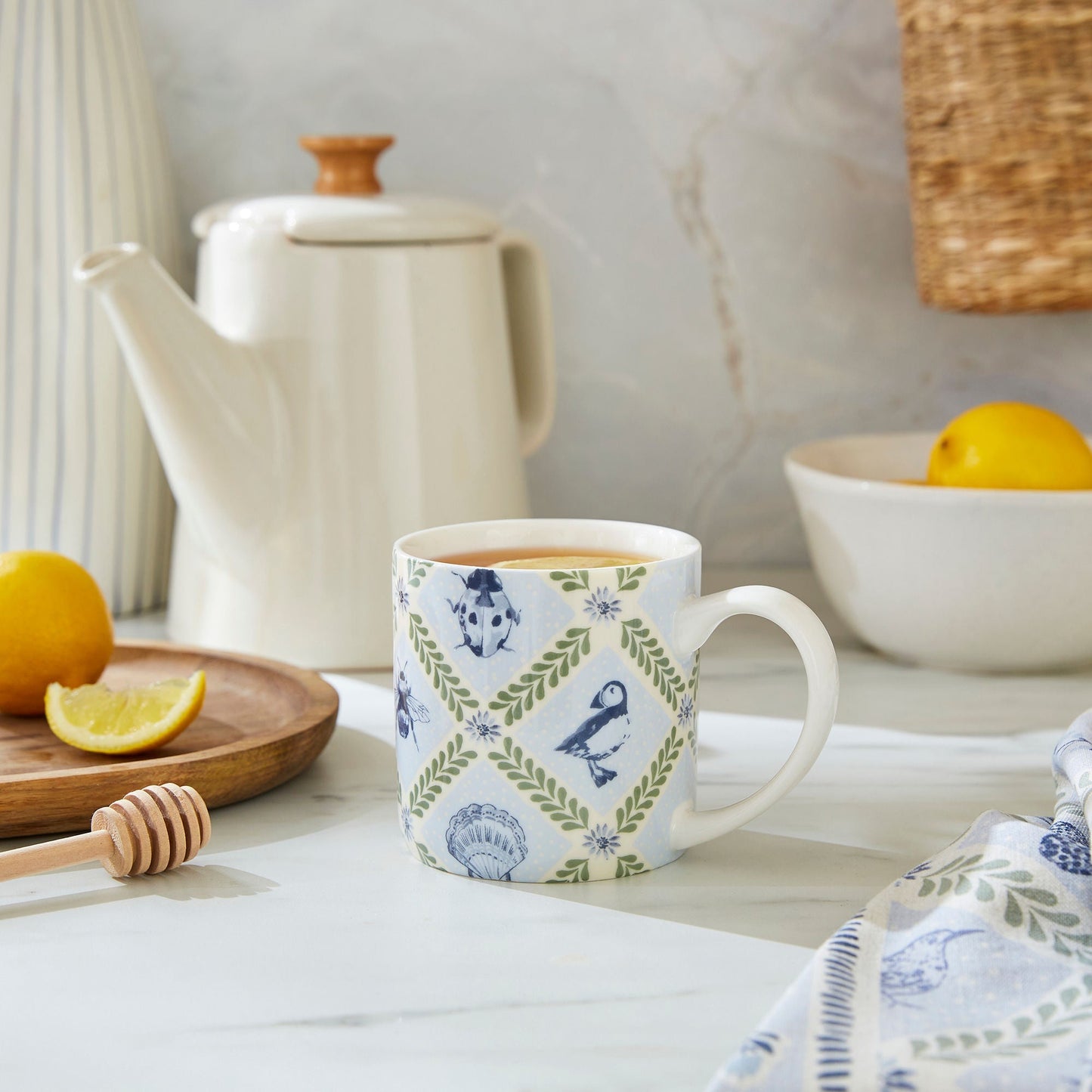 Coastal Treasures Bone China Mug