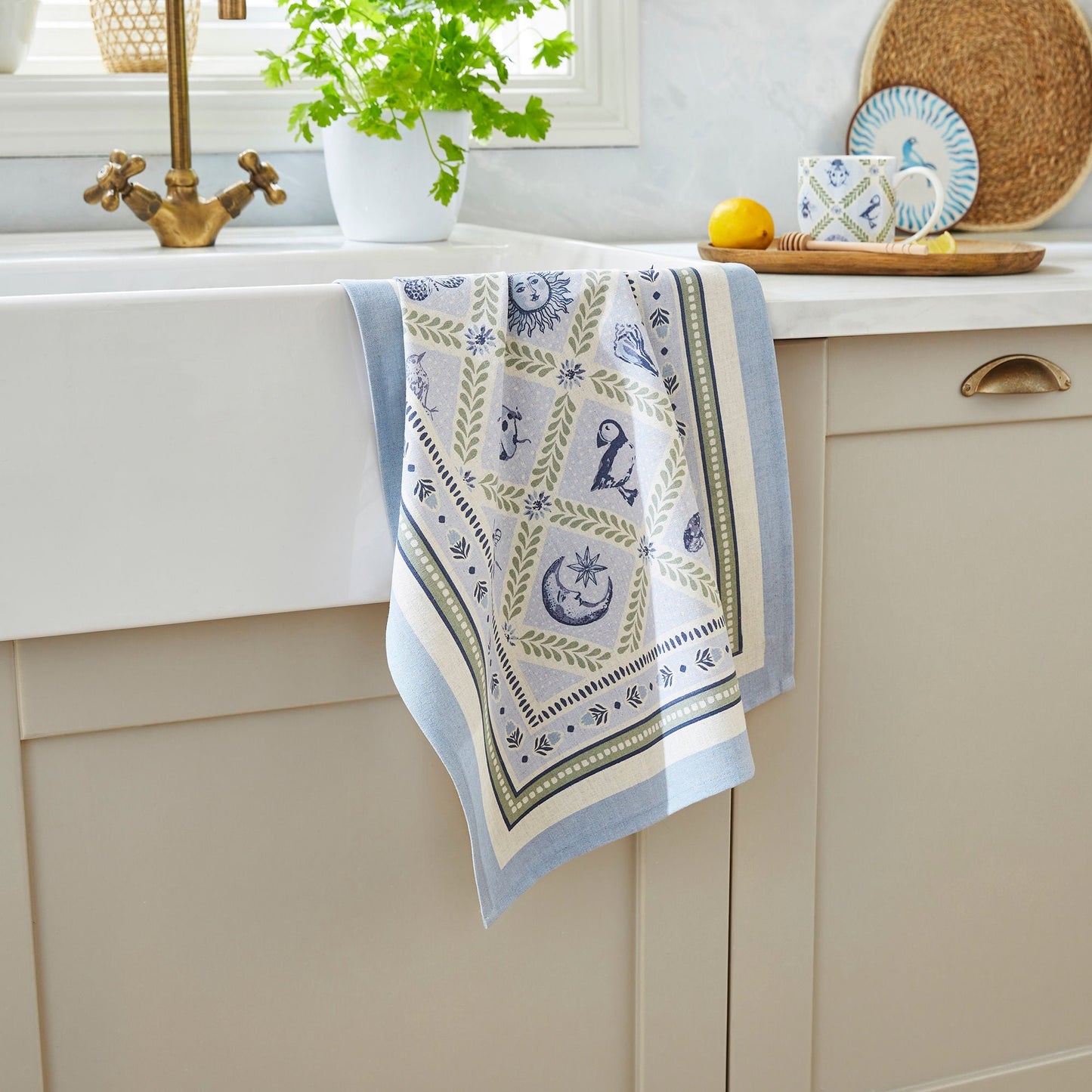 Coastal Treasures Cotton Tea Towel