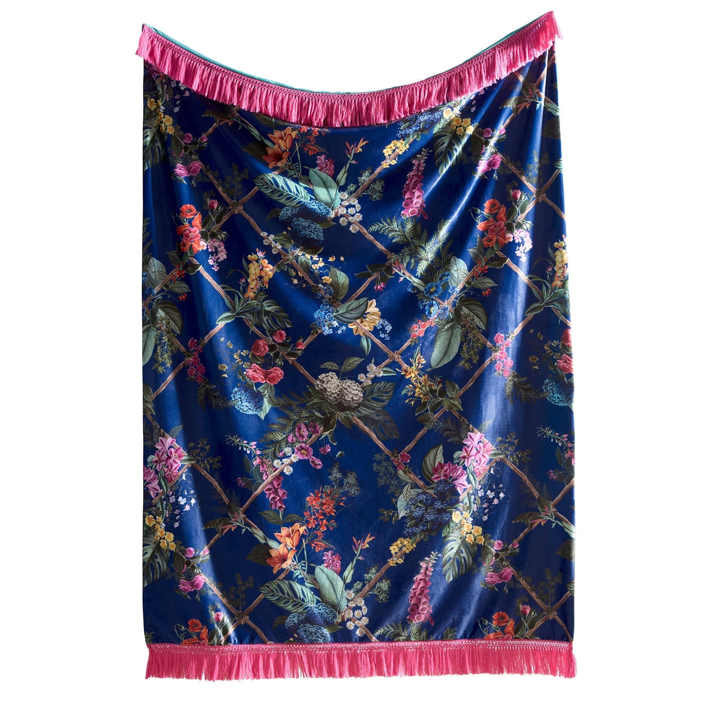 Cotswold Fantasia Throw in Navy