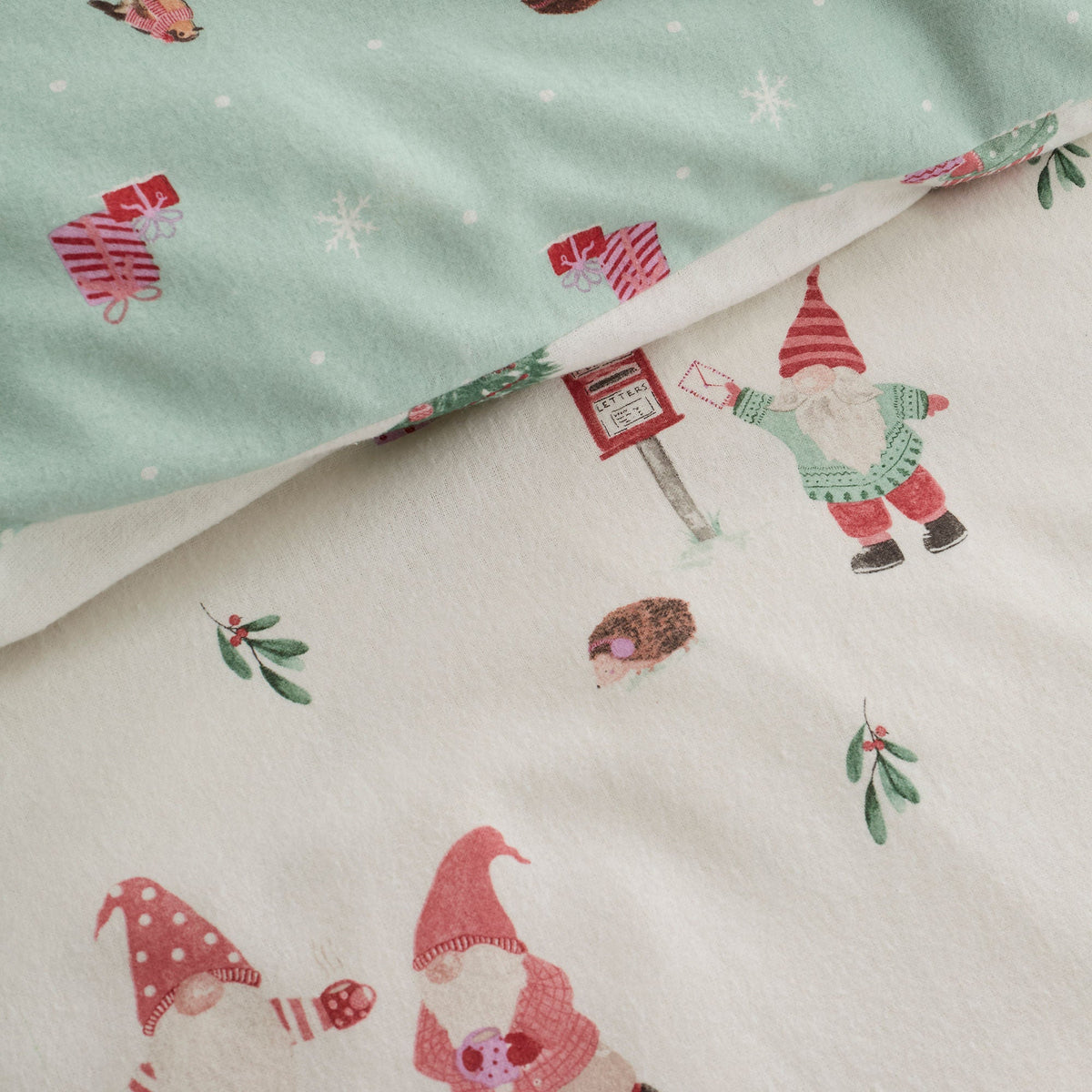 Christmas Gonks Duvet Cover Set in Natural