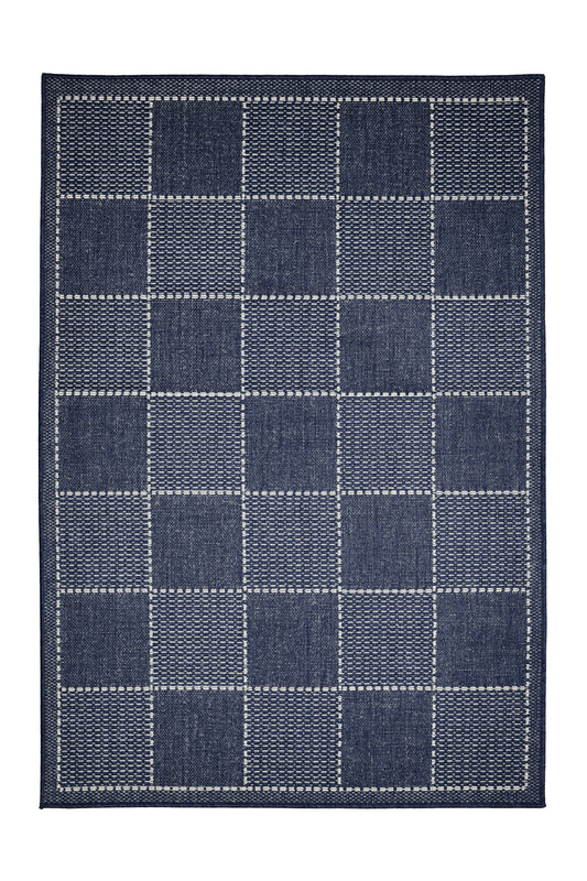 Check Flatweave Blue