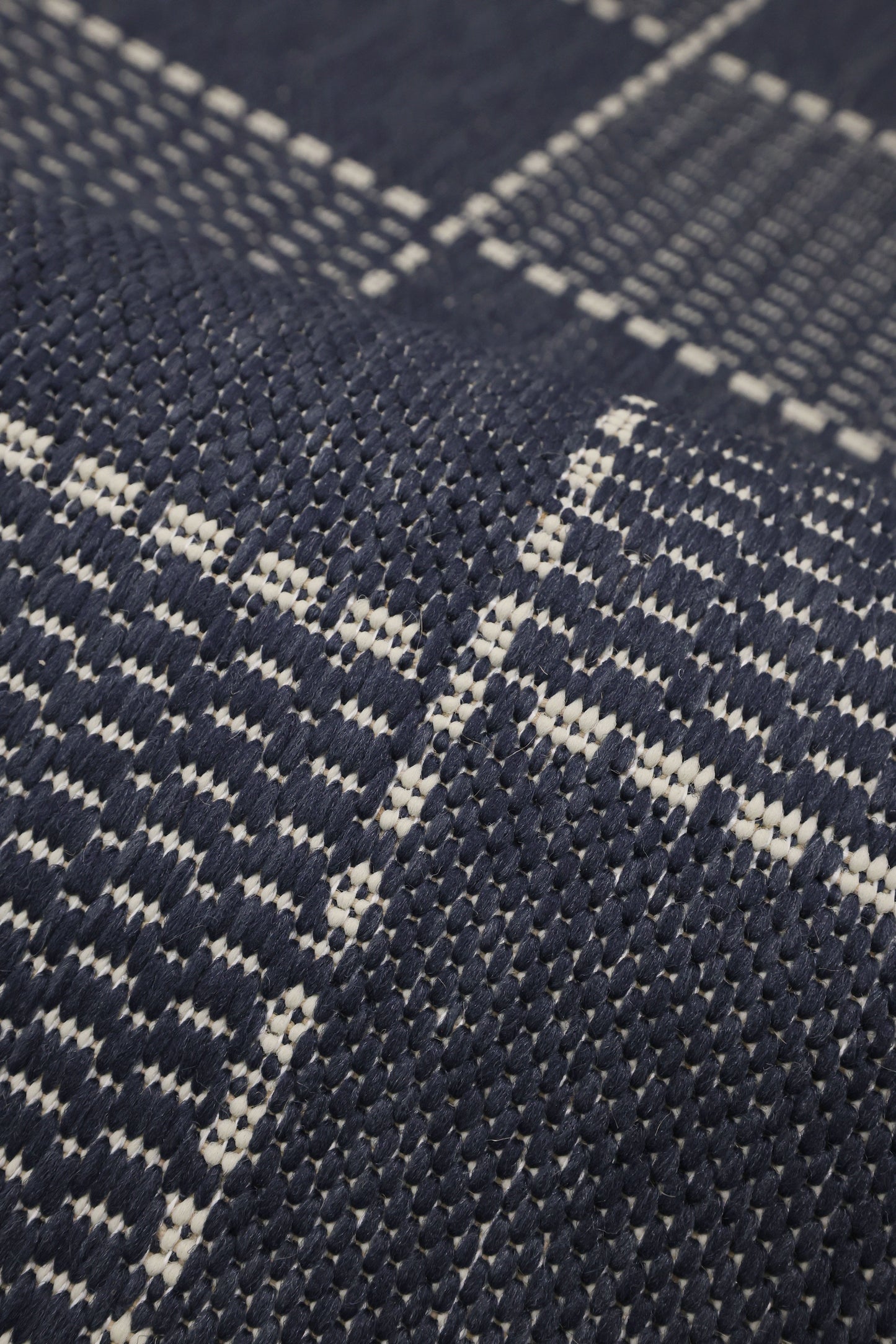 Check Flatweave Blue