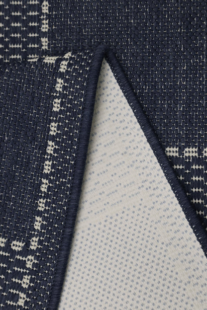 Check Flatweave Blue