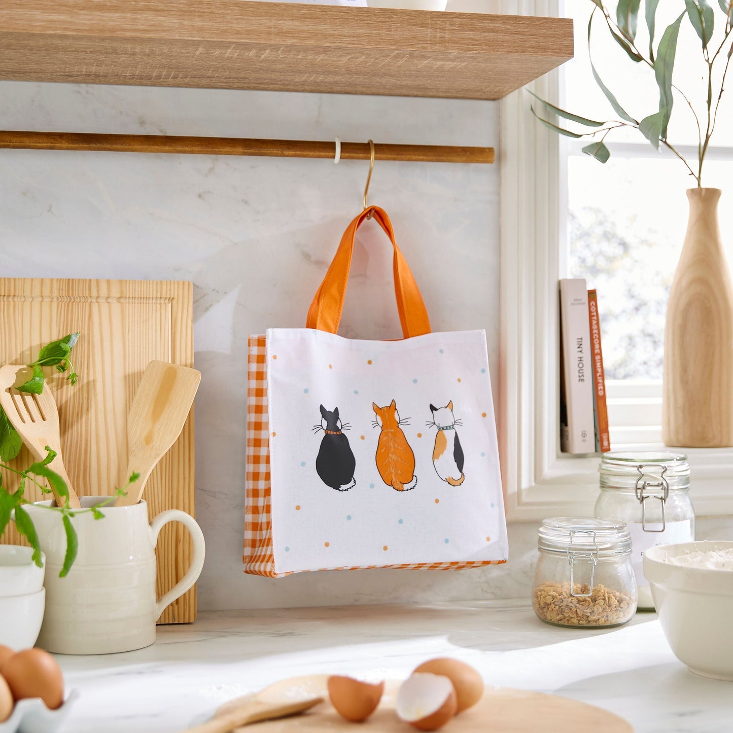 Cats In Waiting 2026 Foldable Tote Bag Medium