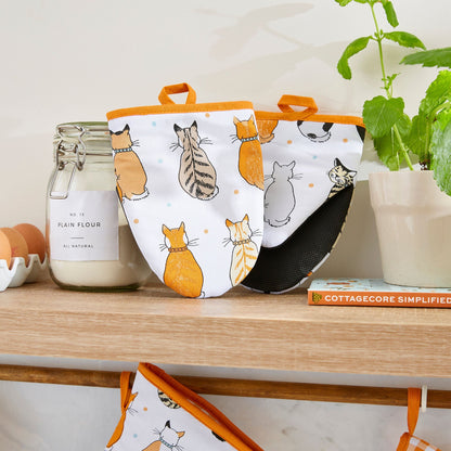 Cats In Waiting 2026 Microwave Mitts Pair