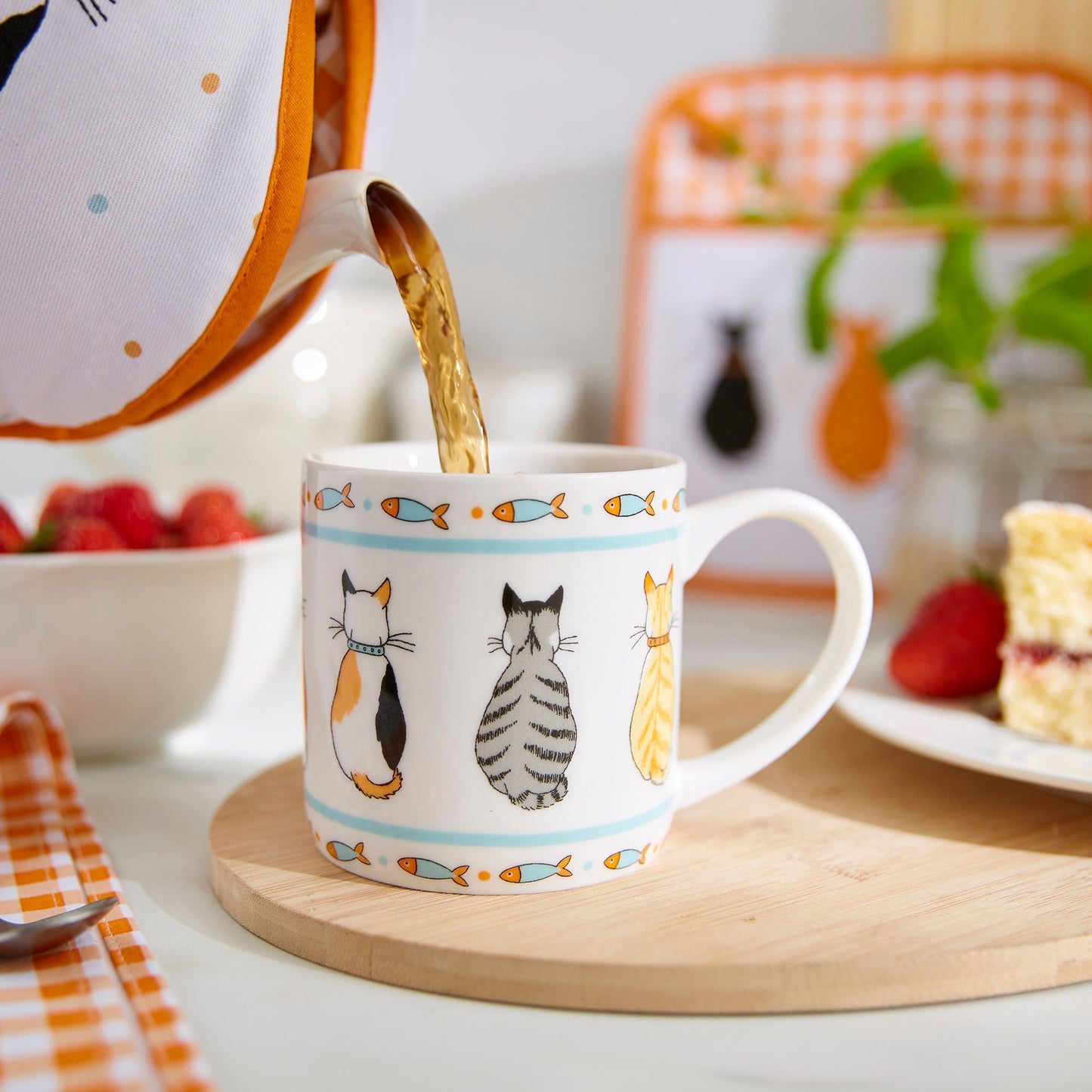 Cats In Waiting 2026 Bone China Mug