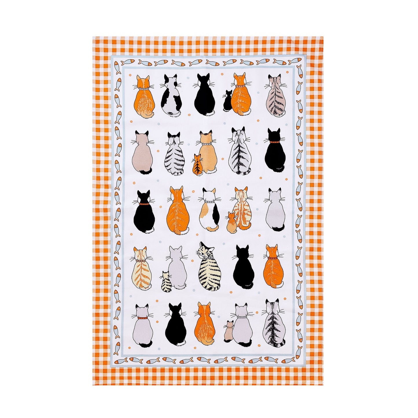 Cats In Waiting 2026 Cotton Tea Towel
