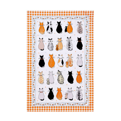 Cats In Waiting 2026 Cotton Tea Towel