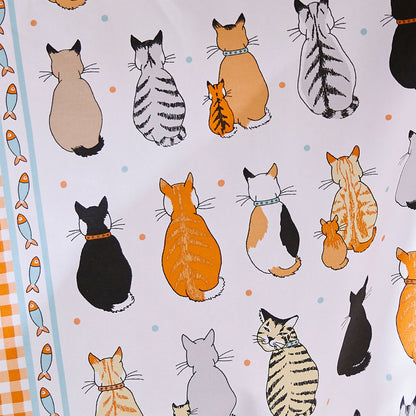 Cats In Waiting 2026 Cotton Tea Towel