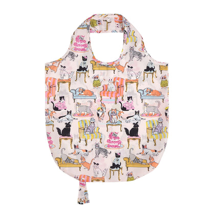 Cool Cats Foldable Tote Bag Medium in Multicolour
