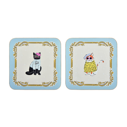 Cool Cats Coasters 4 Pack