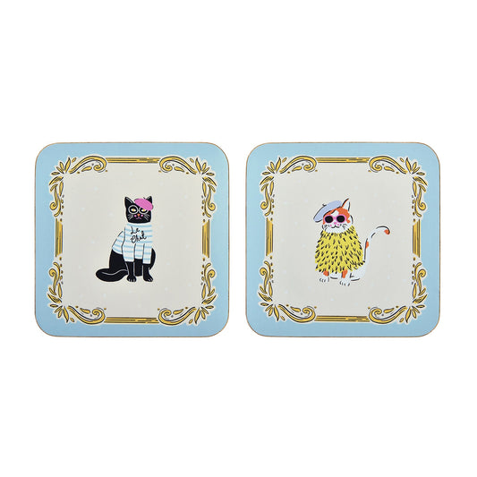 Cool Cats Coasters 4 Pack