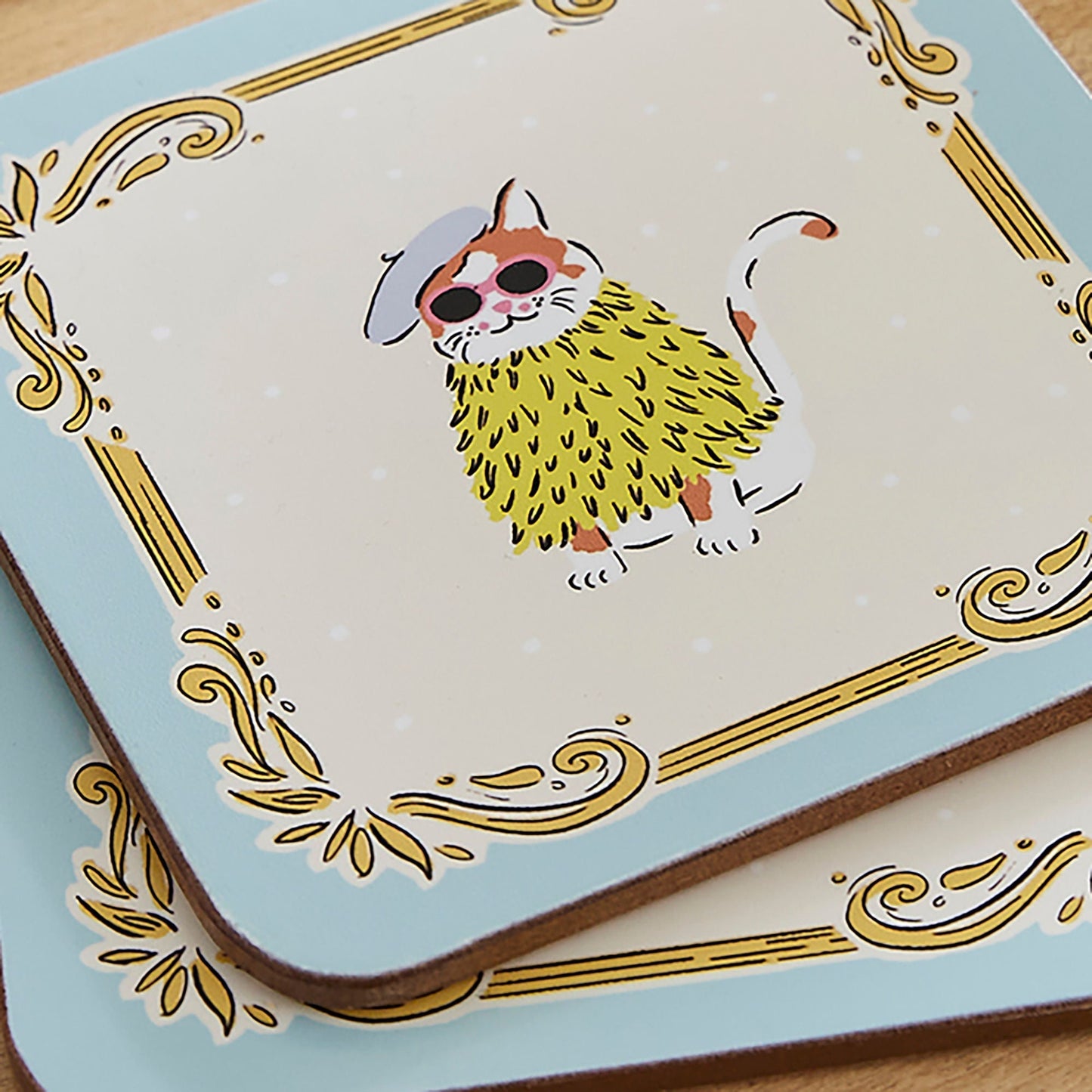 Cool Cats Coasters 4 Pack