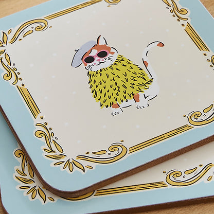 Cool Cats Coasters 4 Pack