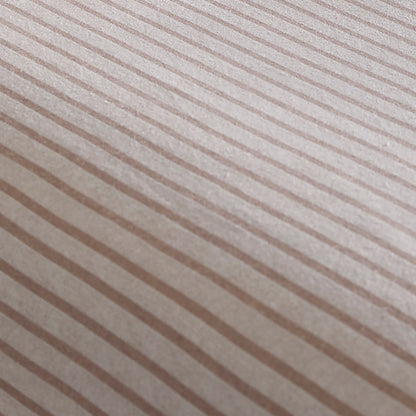 Cottage Stripe 28cm Fitted Bed Sheet in Natural