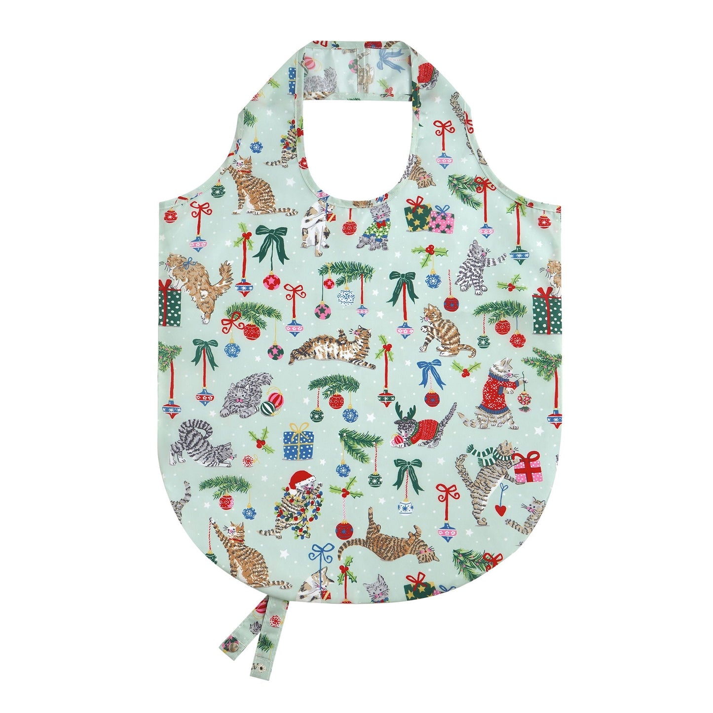 Christmas Cats Foldable Tote Bag Medium