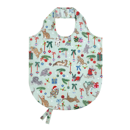 Christmas Cats Foldable Tote Bag Medium