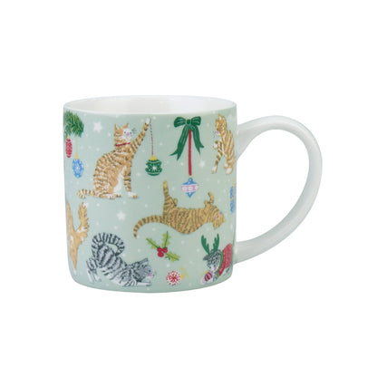 Christmas Cats Bone China Mug