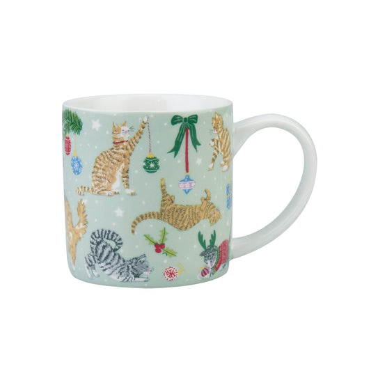 Christmas Cats Bone China Mug