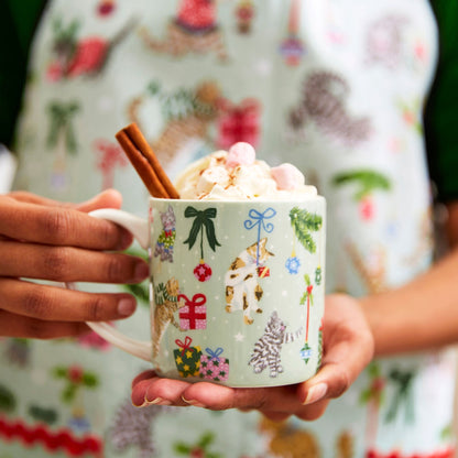 Christmas Cats Bone China Mug