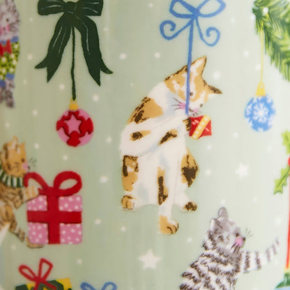 Christmas Cats Bone China Mug