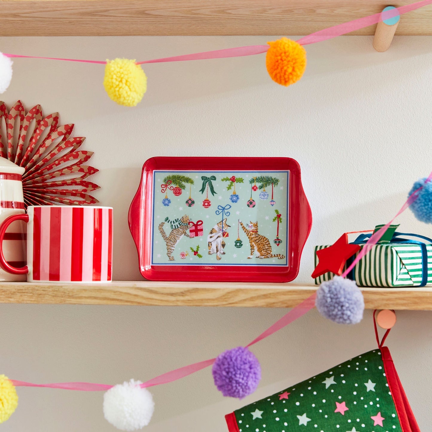 Christmas Cats Scatter Tray
