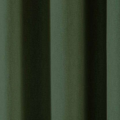 Cannes Eyelet Curtains in Bottle Green
