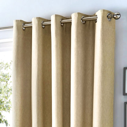 Cannes Eyelet Curtains in Natural