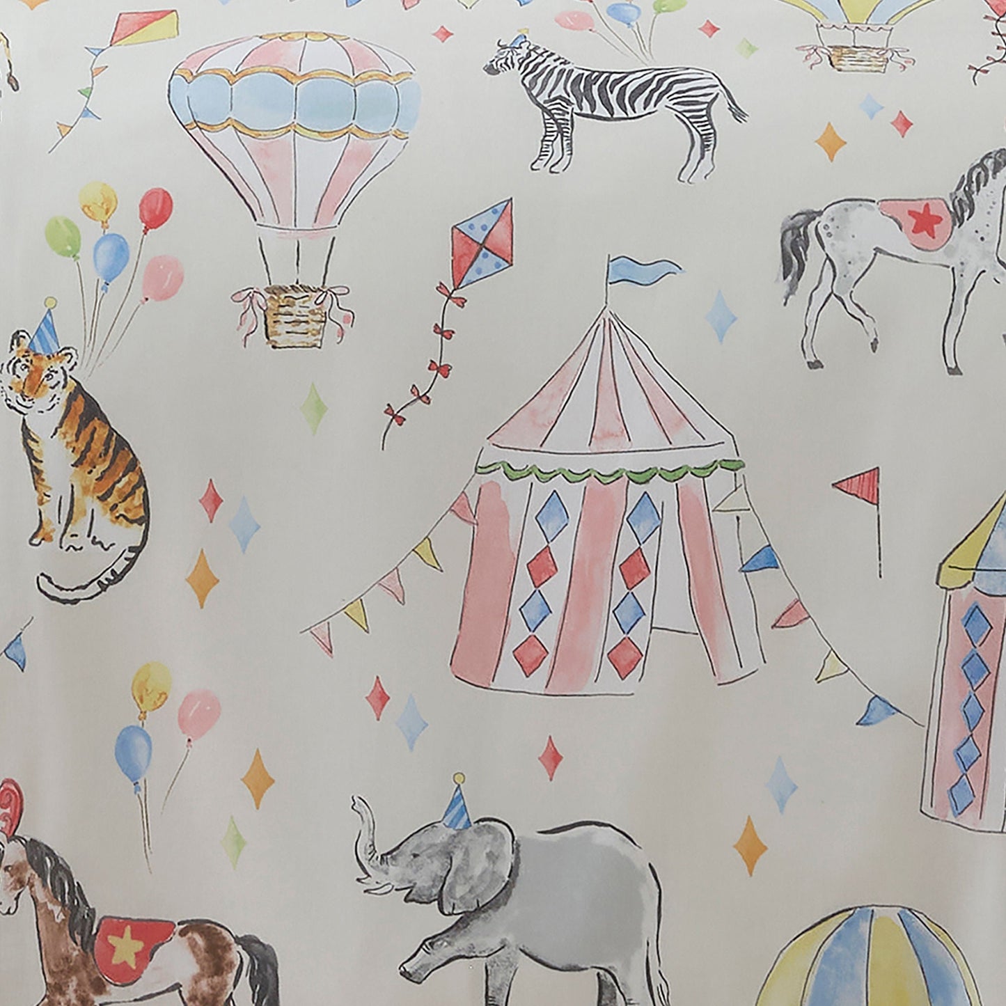 Circus Time Duvet Cover Set in Multicolour