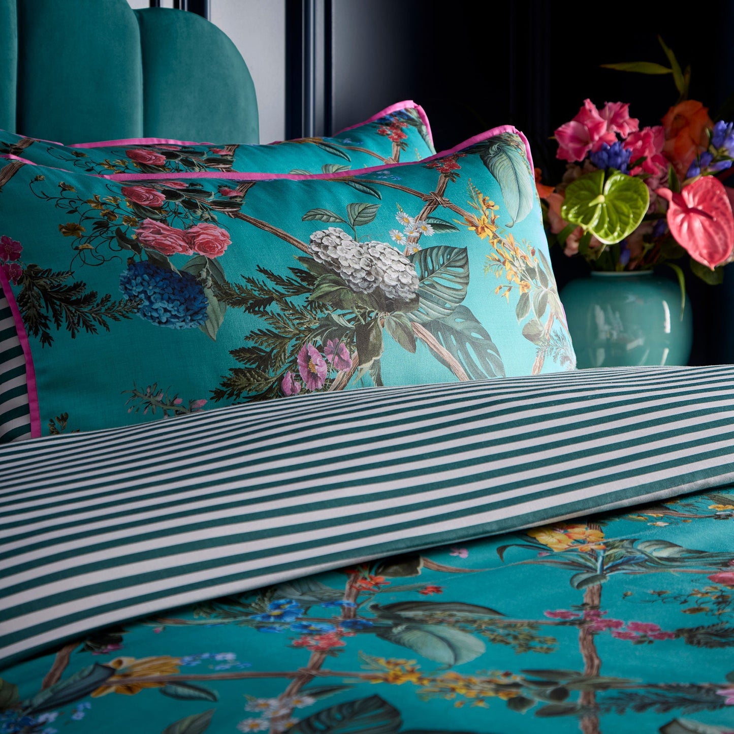 Cotswold Fantasia Duvet Cover Set in Teal
